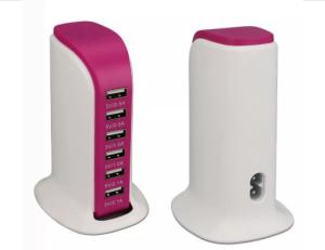 Wholesale 6 Port USB Wall Charger 2100mA High Speed Charging For Smartphones Tablets from china suppliers