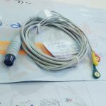 Generic AAMI 6 Pin ECG Patient Cable 3 Leads Snap IEC For Abbott Medical