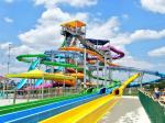 Theme Park Fiberglass Water Slide Customized Closed Tube Spiral FRP For Adult