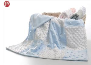 Wholesale Wholesale Custom Double Layer Soft Fleece Minky Dot Baby patchwork Blanket from china suppliers