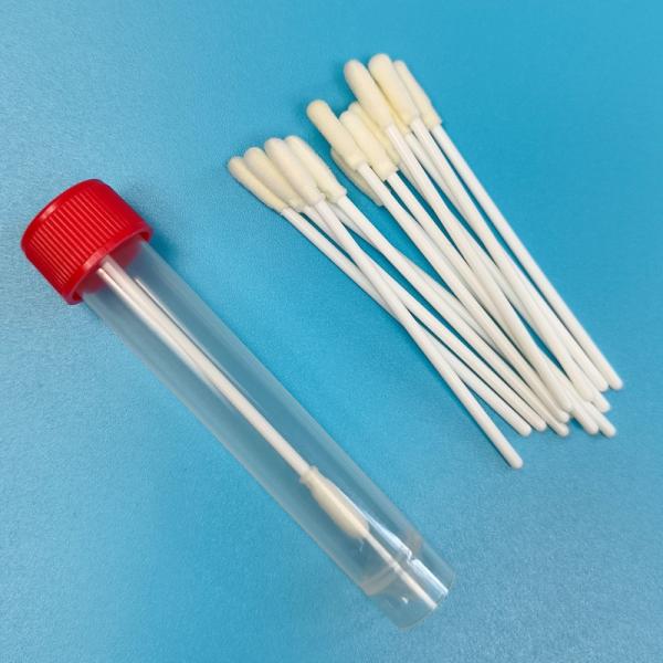 8cm PP Stick Sterile Foam Tip Swab with Tube Environmental Surface Sampling Swab for Labotory