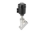 DN15 / DN40 Stainless Steel Valves Pneumatically Operated 2 / 2 Way Angle Seat