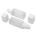 Transparent 30ml 1oz Foundation Glass Bottle Pump Spray Cap Skin Care