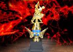 Gold Plated Plastic Trophy Cup For Olympic Games Dancing Winners