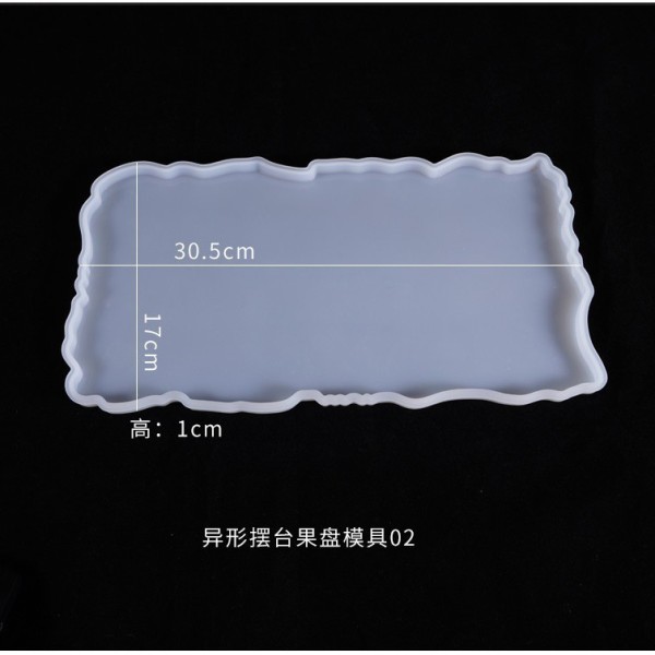DIY crystal dropper mold irregular shaped mold rectangular fruit tray table ornament silicone mold