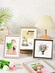 Mdf Personalized Wooden Painting Frame Wall Art Floater Frame For Display