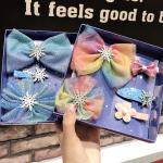 Fro zen 2 Bow Headdress Children Aisha Princess Aisha Accessories Girls Hairpin