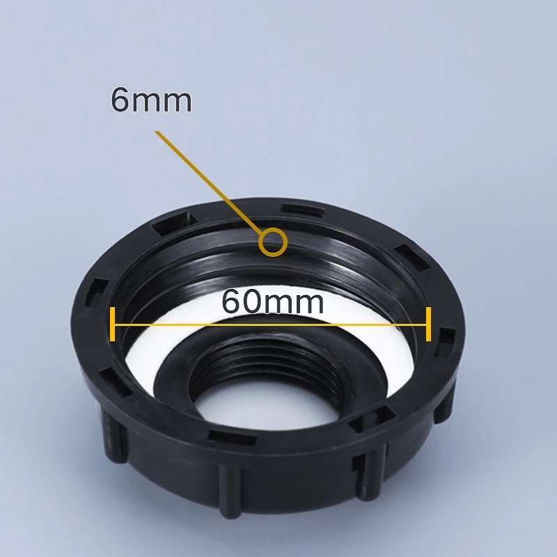 UMETASS S60x6 Coarse Thread 1/2 Inch Tap Cap Tank Adapter Compatible For IBC Tank