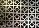 1m width Decorative SS Perforated Metal Mesh Multi Shaped Holes Available