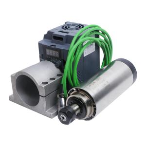 Wholesale Frequency 400Hz 2.2KW Round Air Cooled Spindle Motor Kit for CNC Router Wooden Machine from china suppliers