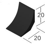 Customize Length PVC Cove Former Wedge Fillet in White Color 15x15mm 20x20mm