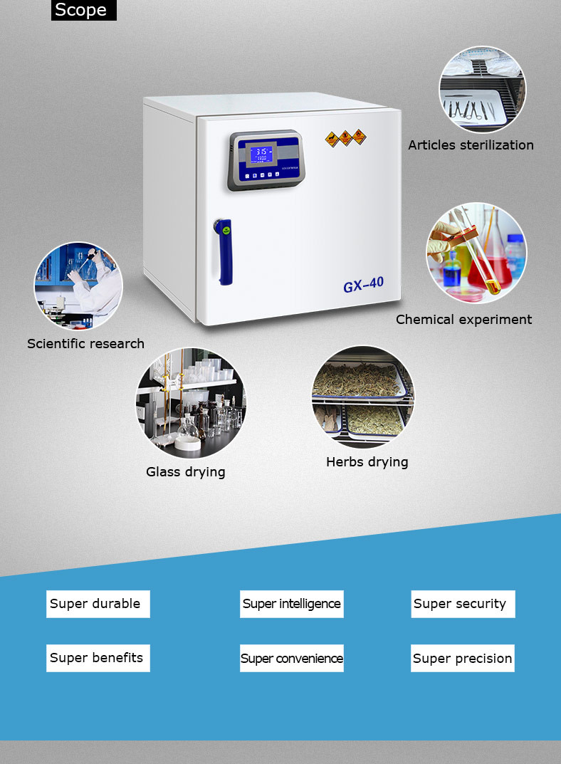 SUS304 Inner Lab Drying Oven Benchtop Constant Temperature Drying Oven