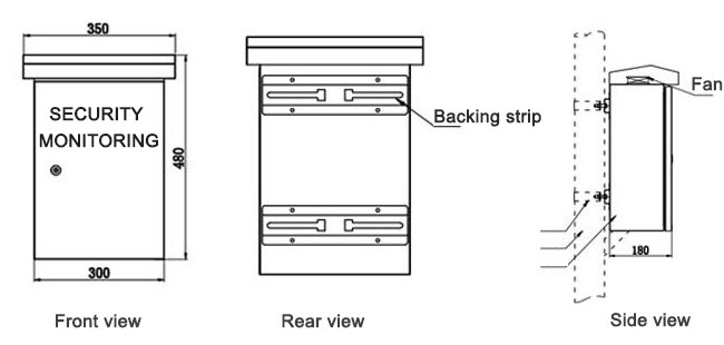 Solid Internal Structure Security Monitoring Distribution Box With Custom Sizes
