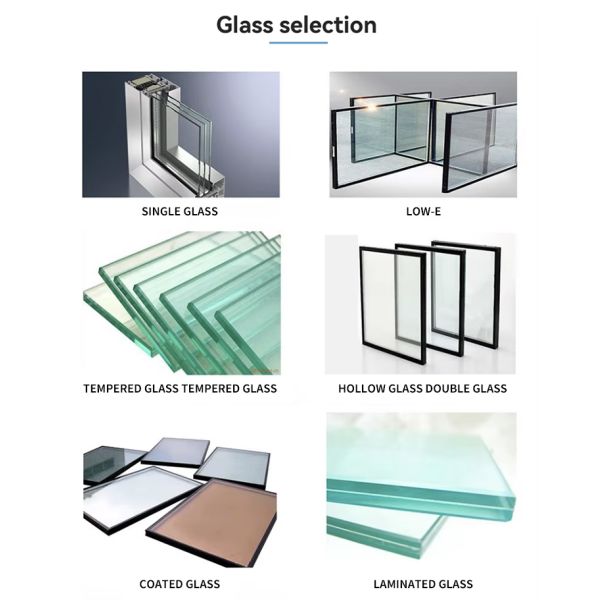 Modern Aluminium Windows High Quality & Durable Tilting and Rotating Window Aluminum bar for Window and Door