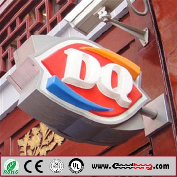 Double Sided Illuminated Acrylic Panel LED Oval Light Box Sign