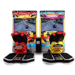 Wholesale Plastic Moto Racing Game Machine 2200*2500*2500mm Cool Coin Operated Driving Simulator from china suppliers