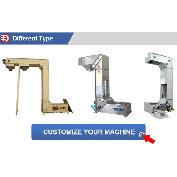 Waterproof Z Elevator Conveyor Automatically Water Cleaning