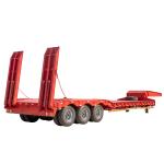 3 Axle Lowbed Semi Trailer Lowboy High Capacity Low Bed Truck Trailer 2180mm