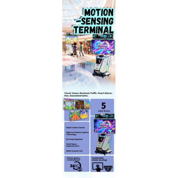 Coin-Operated Motion-Sensing Interactive Game System With Real Time Motion Tracking