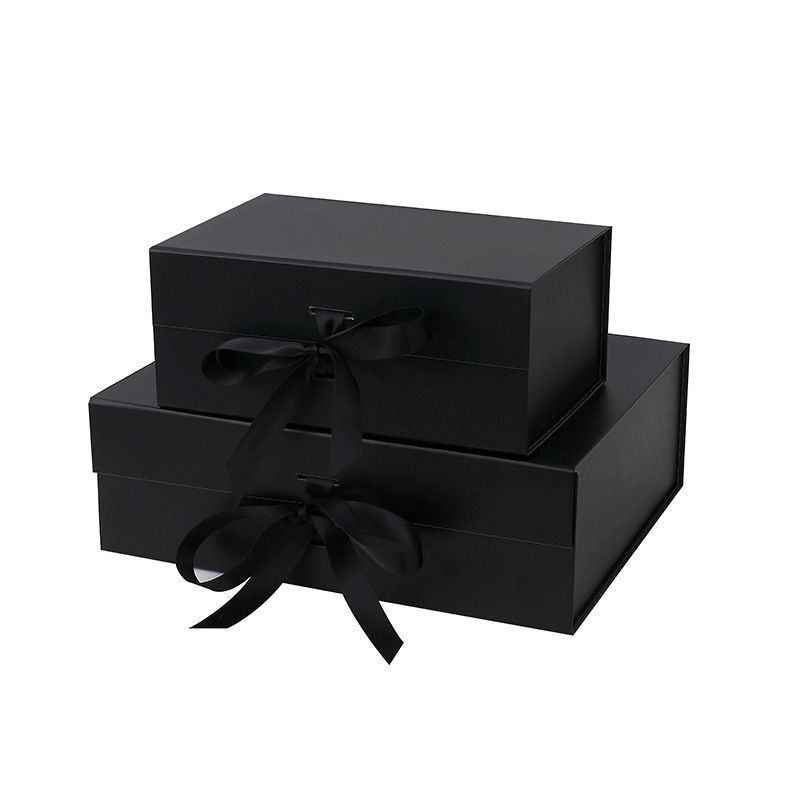 Custom Logo Printing Cardboard Wig Hair Packaging Magnetic Box, China Manufacturer Wholesale Paper Gift Box with Ribbon