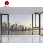 Home Aluminum Casement Window White Aluminium Frame Glass Window