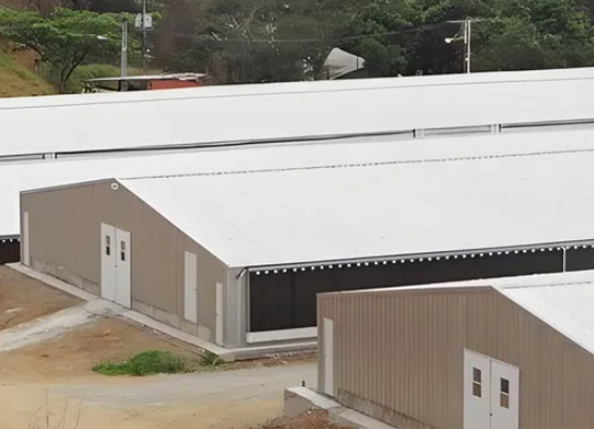 Weather-Resistant Hot-Dip Galvanized Steel Structure Building with Modular Design and 20+ Years Lifespan for Poultry Farm Shed