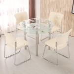 Stylish Round Glass Coffee Table For Hotel / Restaurant / Banquet