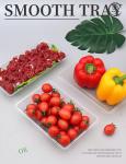 Transparent Disposable Fruit and Vegetable Tray Flat Bottom Plastic Packaging
