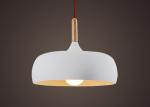 White / Black 32*23cm Nordic Aluminum Modern Wood Ceiling Light