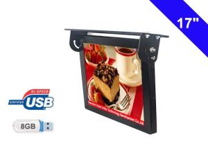 Wholesale 17 Inch LCD Display Bus TV Monitors DC 6V - 36V USB Ad Content Update from china suppliers