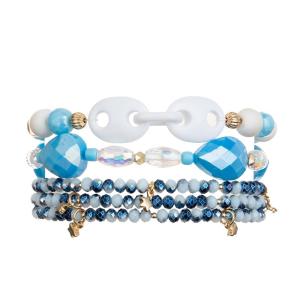 Wholesale Crystal Glass Masterfully Crafted Beads Bracelet For Girls Friendship Lucky Jewelry from china suppliers