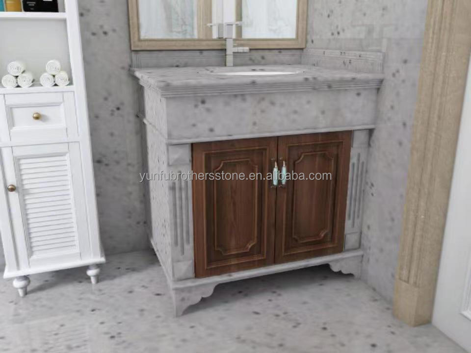 Flamed Natural Granite Tile Cut-to-Size for Modern White Kitchen Counter Top and More