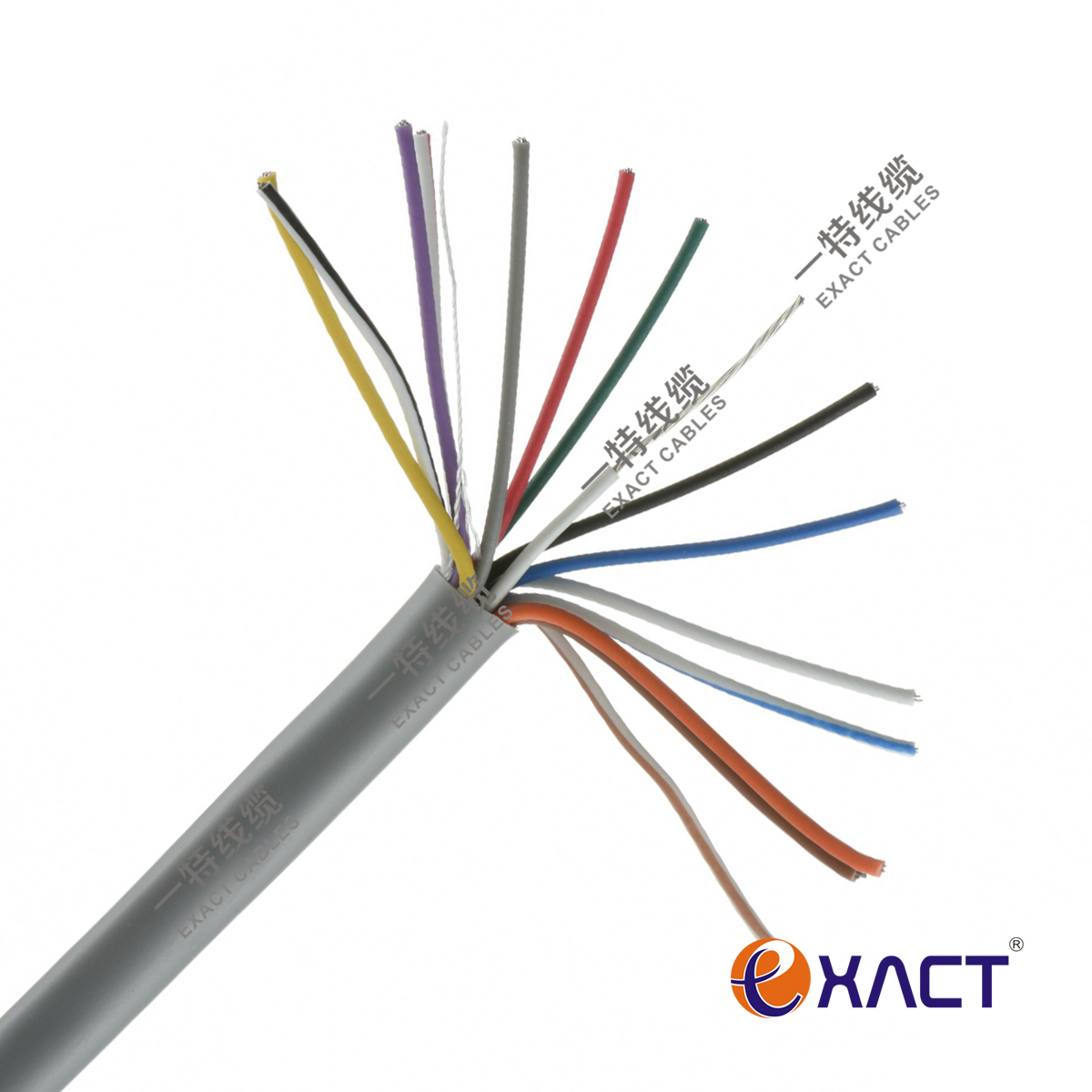 12x0.22mm2 Shielded Stranded LSF CPR Eca Control Cable for Public Address System