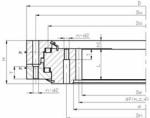 Slewing bearings Three-row cylindrical rollers slewing ring bearings SN-1400.20