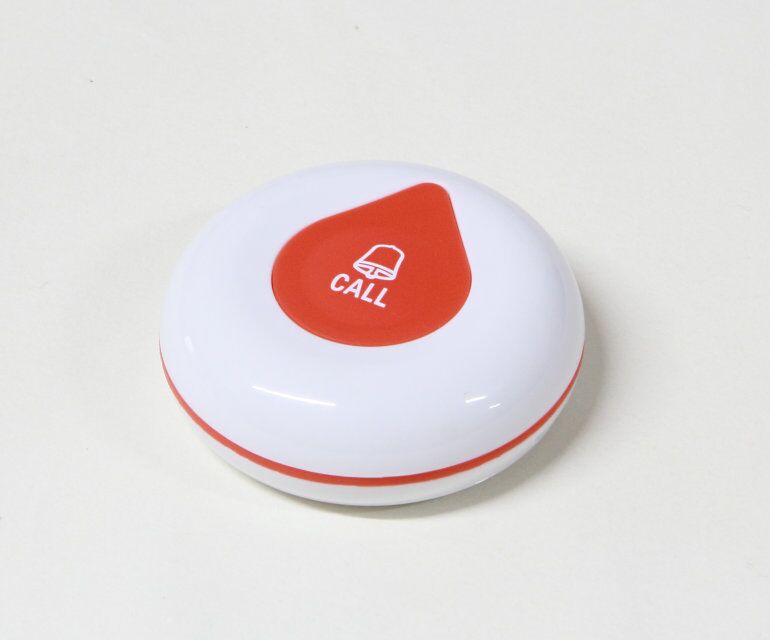 wireless table service calling system with big voice reporting display screen and waterproof 1 key button