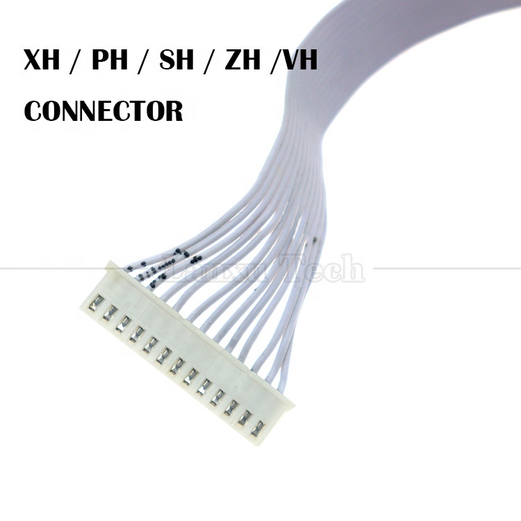 Custom JST 2.54 2.0 1.0 Pitch Female PH XH ZH SH VH Flat Ribbon Cable for Computer Hard Drive LCD Panel