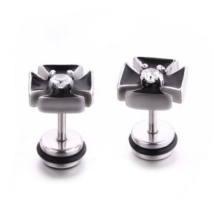 Wholesale Hot Sale Black round stainless steel stud earring unique stud earrings from china suppliers