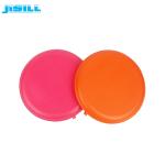 Hard HDPE Outer Material Cool Gel Ice Packs  Round Shape For Food Meat Frozen
