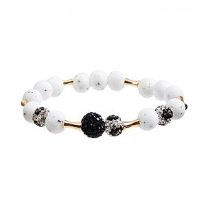 China OEM Shambhala Rock Ball Crystal Stretchy Bracelets Twinkling For Young Lady Wear on sale
