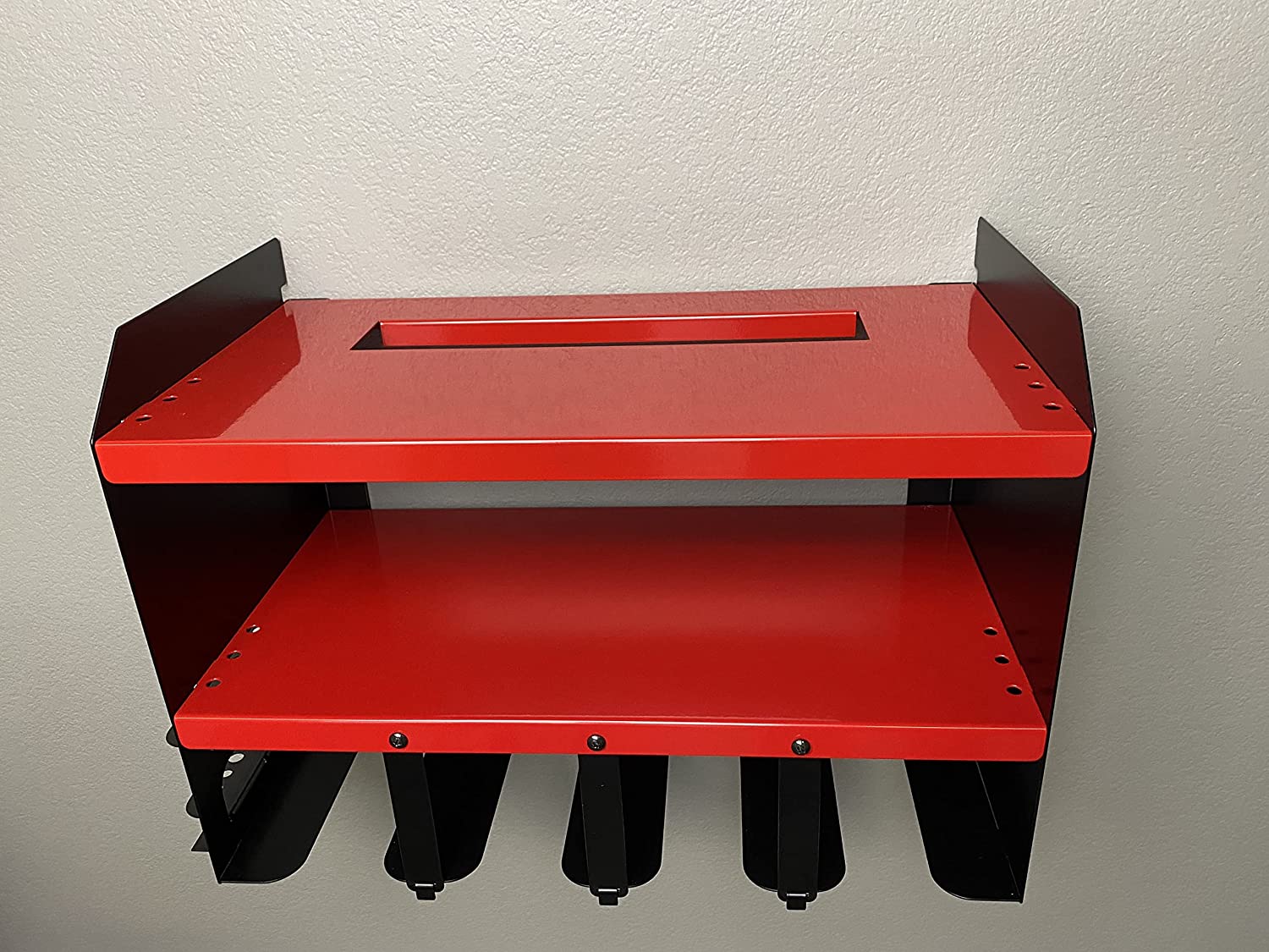 Wall Mount Screwdriver Bit Holder for Powder Coating Workshop Rack Garage Storage