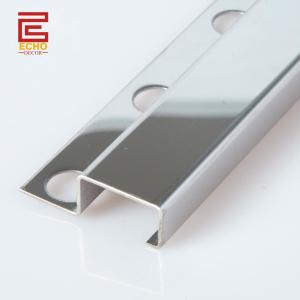 Wholesale 316 Polished Square Edge Stainless Steel Tile Trim 20mm For Wall Tile from china suppliers