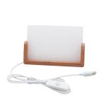 U Shaped Wooden Base Sublimation Acrylic Photo Frame LED For Sublimation Coating