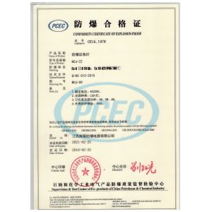 Vican Explosion Proof Technology Co.,ltd Certifications