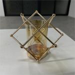 Wholesale wedding centerpieces single gold candle holder for event decor