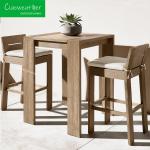 Modern Patio Garden Bar Chair Durable and Strong Teak Wood Furniture for