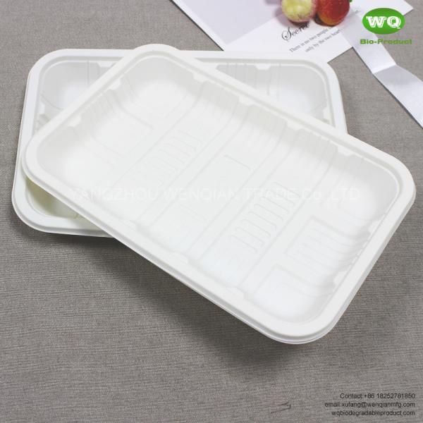 Disposable Use Corn Starch Food Tray,Good Price Nature Color Biodegradable Meal