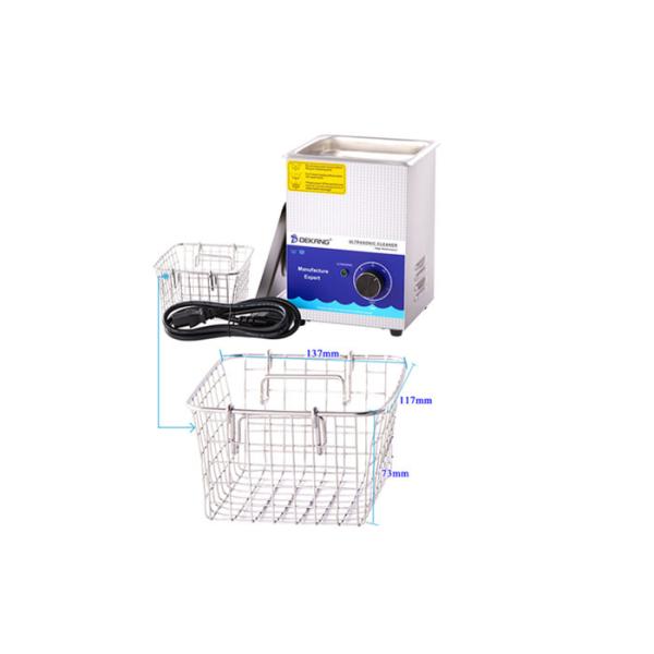 Jewelry Ultrasonic Denture Cleaner Machine 2 Liter 60W None Drainage With Basket