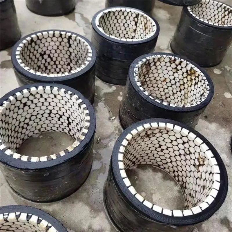 Rubber And Ceramic Flexible Hose Pipe Ozone Resistant For Mining