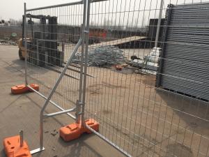 Wholesale Portable Iron Fence HDG Temporary Fence 2100mm X 2400mm Width Design from china suppliers