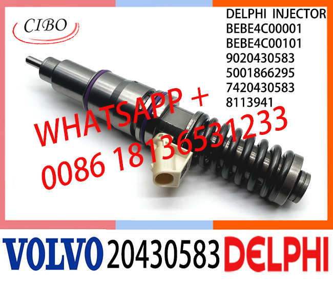 Common Rail Fuel Diesel Injector BEBE4C00001 BEBE4C00101 20430583 8113941 5001866295 9020430583 E1 for VOL D12 TRUCK